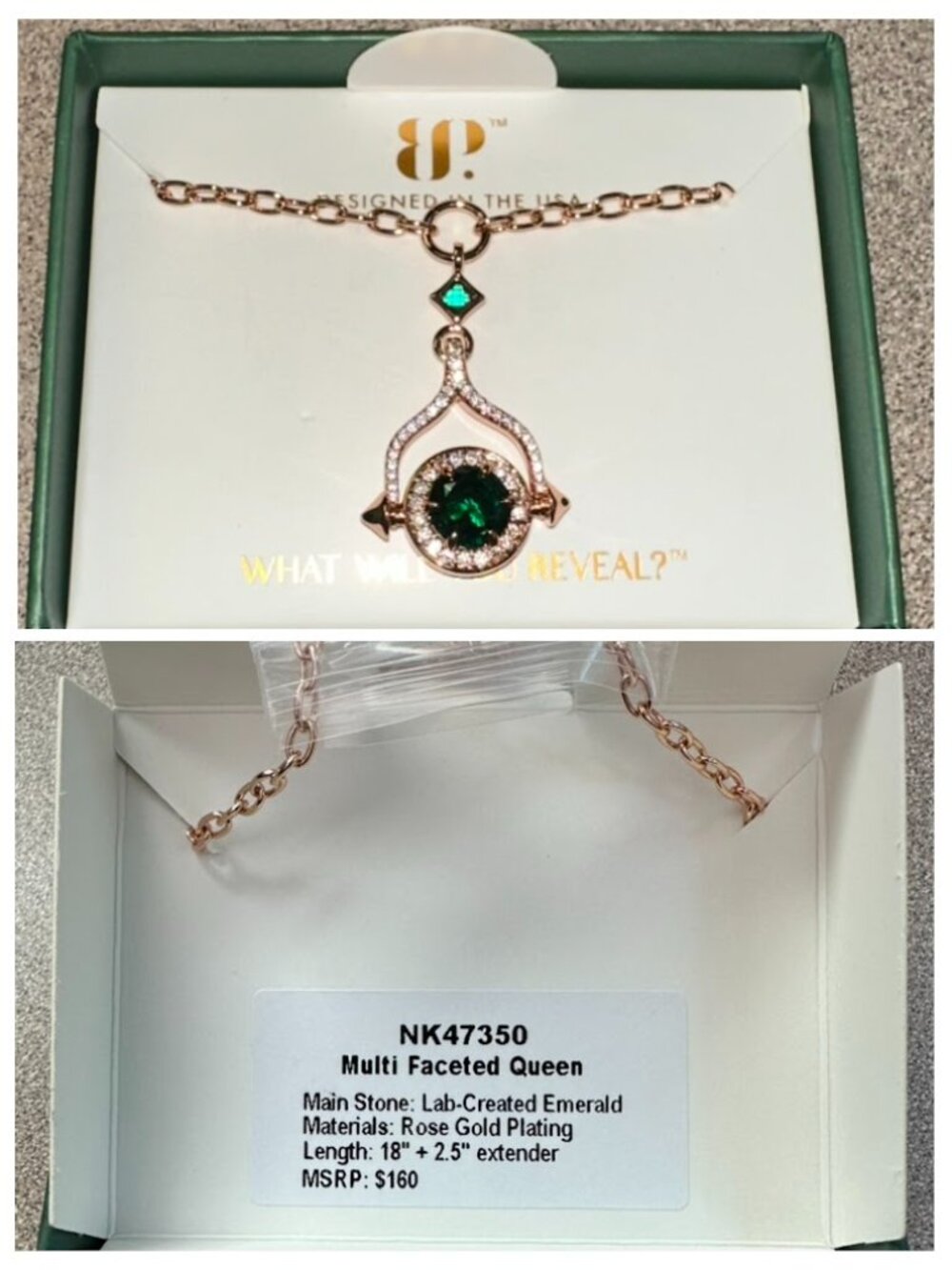 Bomb Party May 2026 Necklace - NK47350 Multi-Faceted Queen - Picture 2 of 3